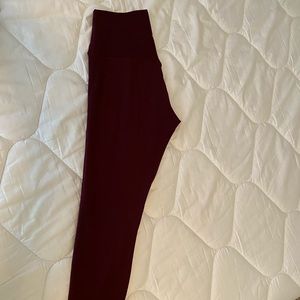 Red Merlot Lululemon Align Leggings 28